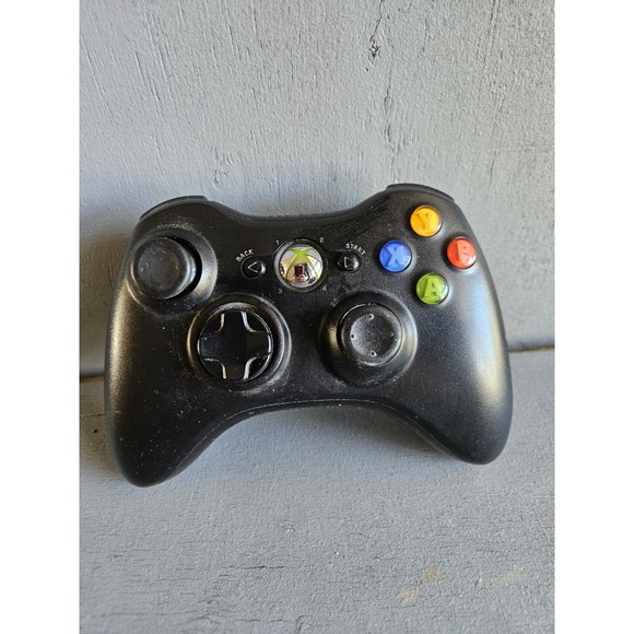 Xbox 360 Wireless Controller Black  Official Gaming Battery Pack Not Tested - Picture 1 of 6